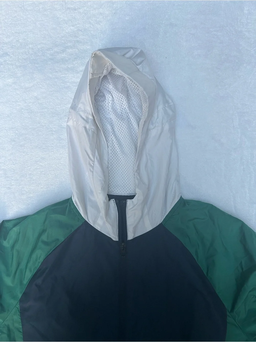 Adidas Navy and Teal Full-Zip Windbreaker Jacket